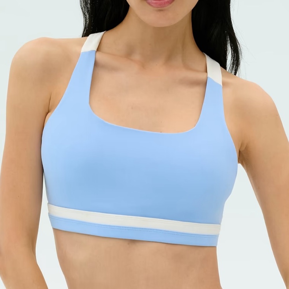Splits59 Miles Rigor Bra - Skylight/White *NWT